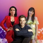 The three hosts of the Junior Eurovision Song Contest 2024